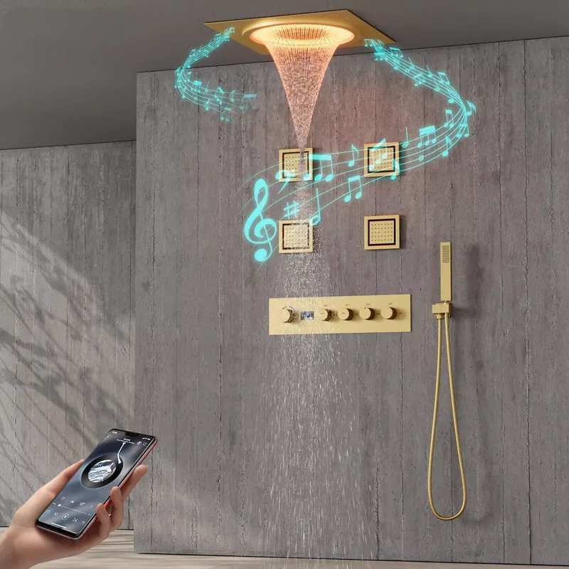 Home Bathroom Set - Conjunto de Chuveiro LED Inteligente com