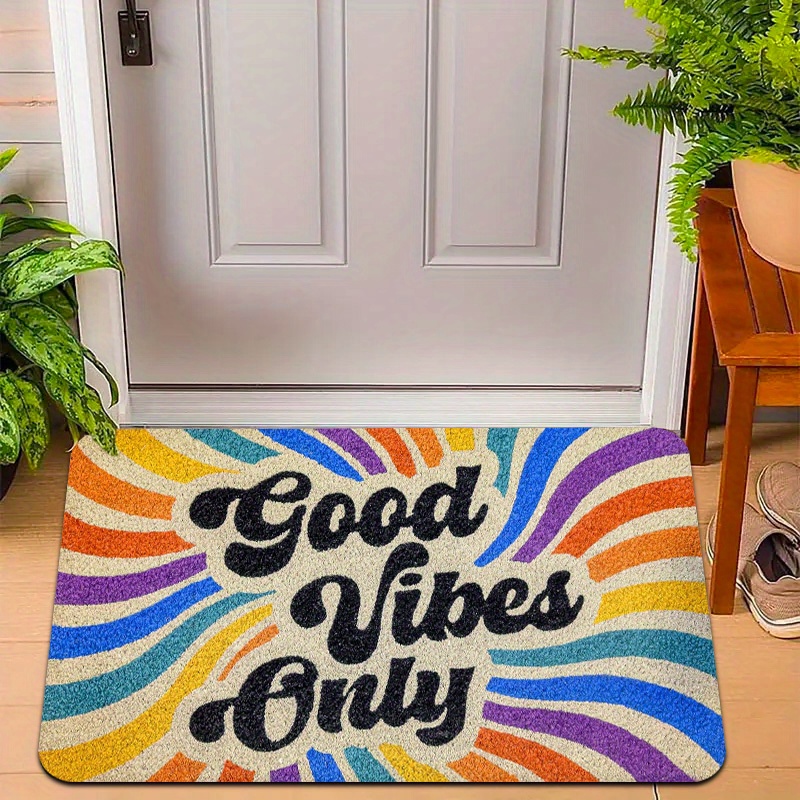 Home Goods Bathroom Rugs - Vikama arco-íris tapete bom humor capacho