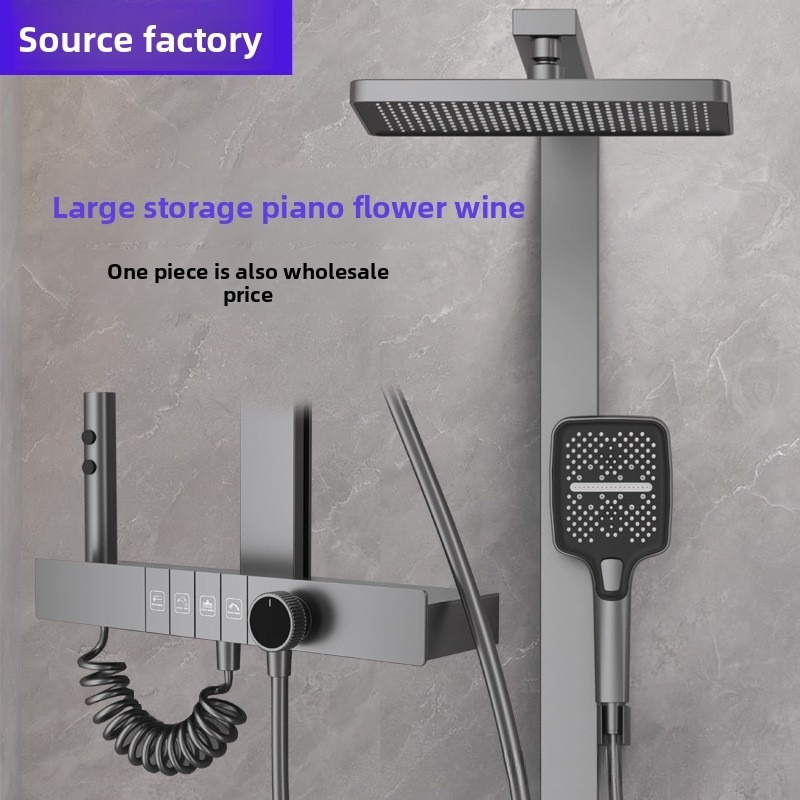Home Bathroom Set - Conjunto de Chuveiro Digital com Pressurizador