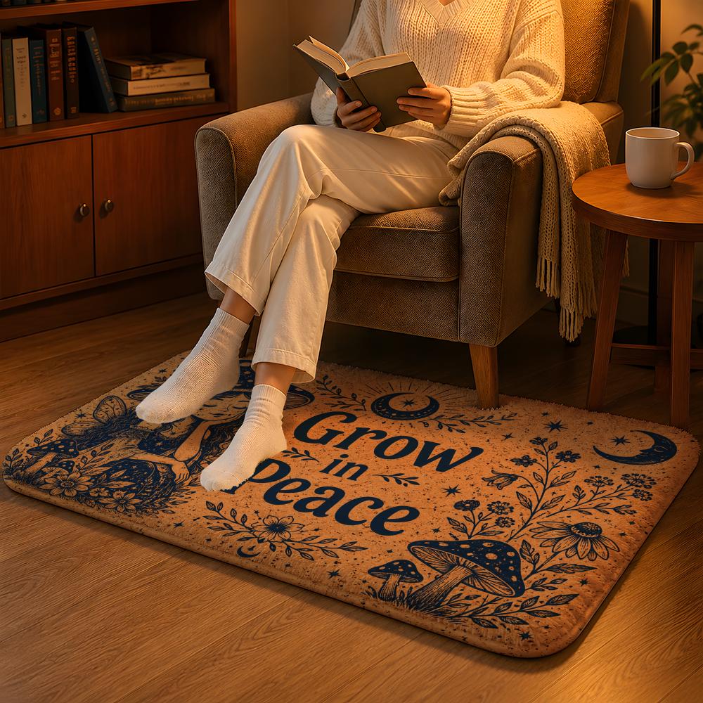 Home Goods Bathroom Rugs - Tapete Celestial Good Vibes de flanela