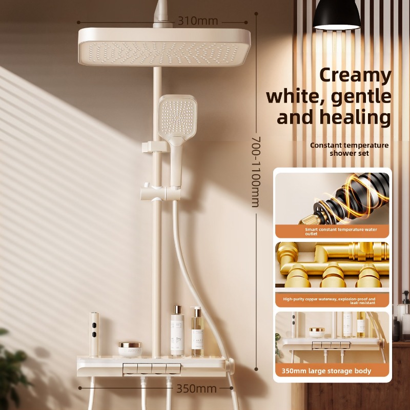 Home Bathroom Set - Conjunto de Chuveiro Termostático em Cobre,