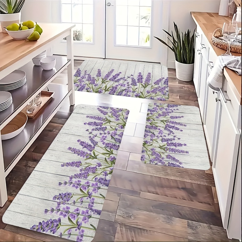 Zara Home Bathroom Rug - Tapete de cozinha de flores e