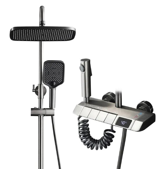 Nova moda de bronze arma cinza - Home Bathroom Set avaliação e preço