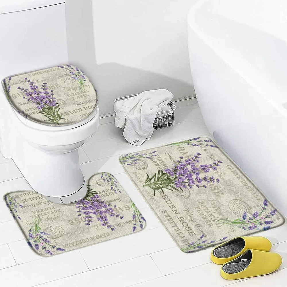 Roxo lavanda conjunto de tapet - Zara Home Bathroom Rug avaliação e preço
