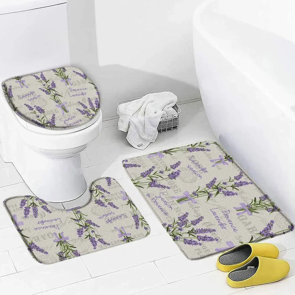 Roxo lavanda conjunto de tapet - Zara Home Bathroom Rug avaliação e preço