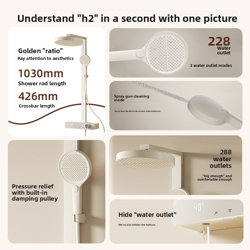 Conjunto de Chuveiro de Cobre  - Home Bathroom Set avaliação e preço