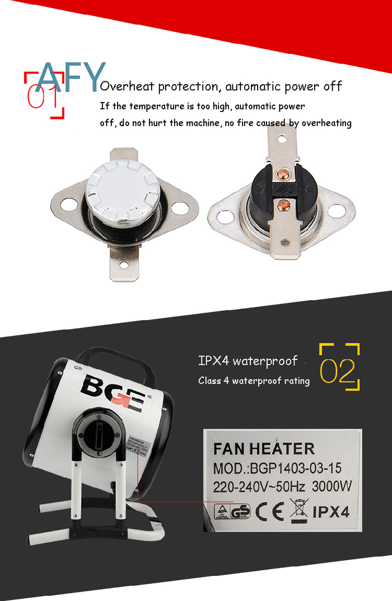 Aquecedor Elétrico de 3000W pa - Home Bathroom Hand Dryer avaliação e preço